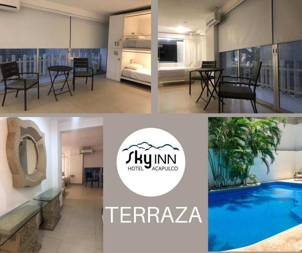 Sky Inn Acapulco Y Condominio Mediterrane ภายนอก รูปภาพ